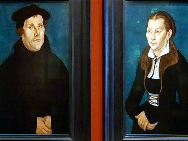 마틴 루터와 그의 아내 카타리나 폰 보라는 루터가 파문 후에 처음으로 만났다.